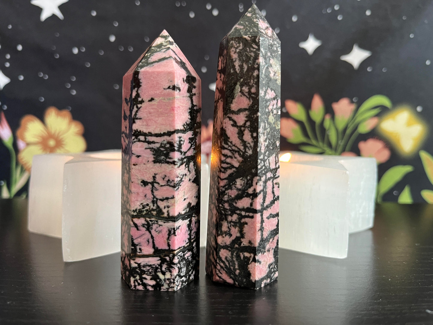 Rhodonite Crystal Tower