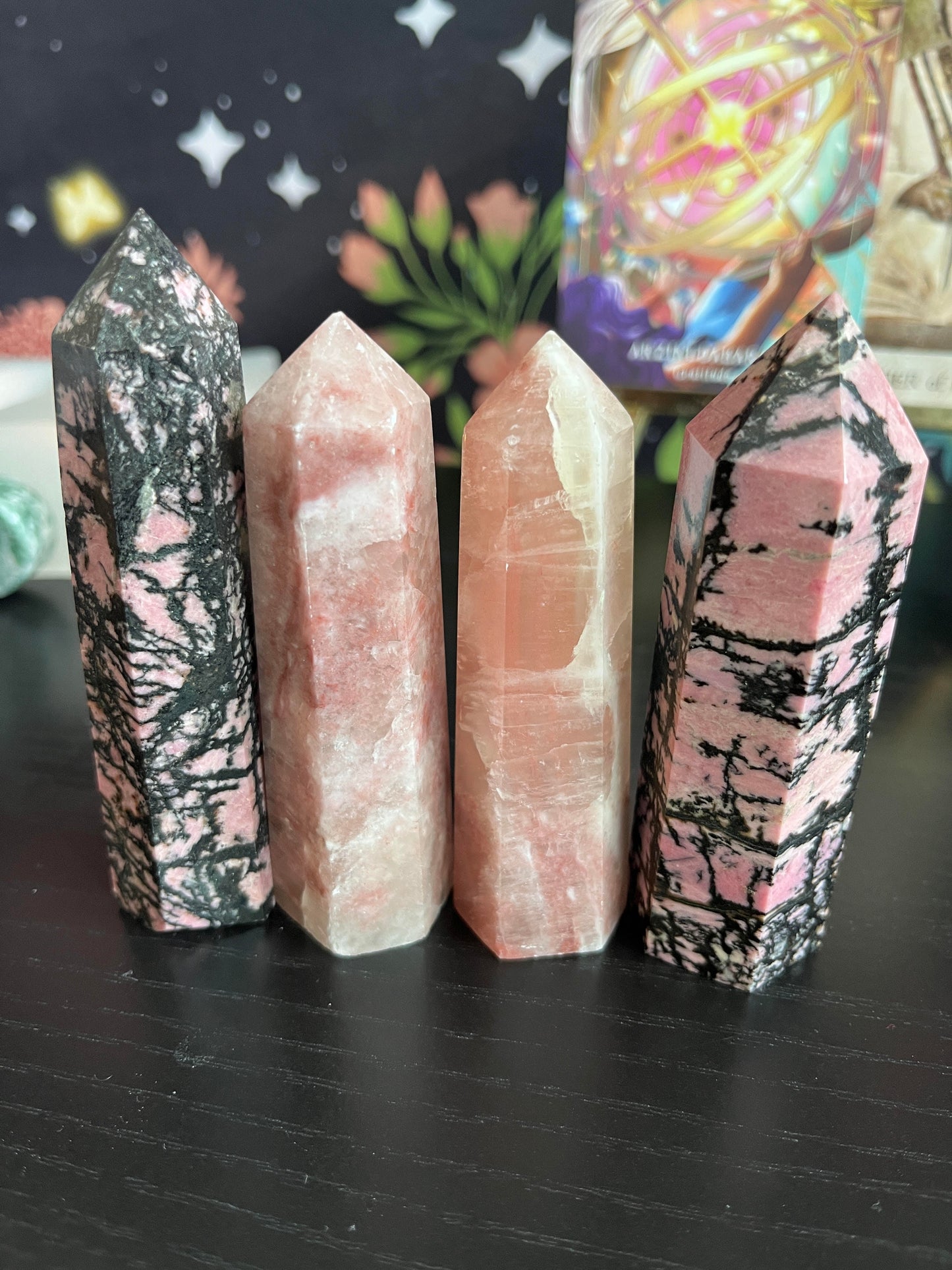 Rhodonite Crystal Tower
